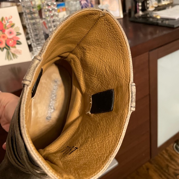 Cool Matisse fringe rugged cowboy boots, leather - Picture 7 of 14